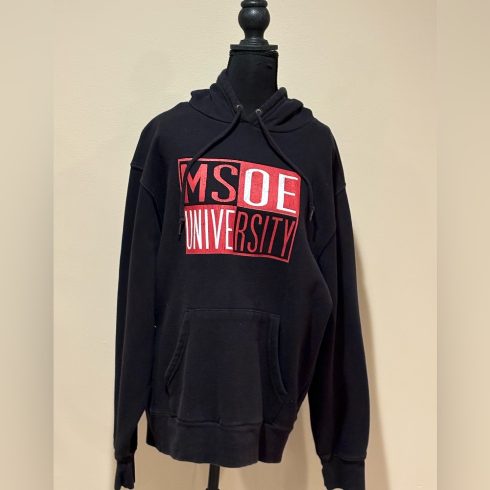 Jansport Black Hoodie with Red MSOE University Logo